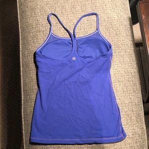Lululemon blue strappy tank top—size 2